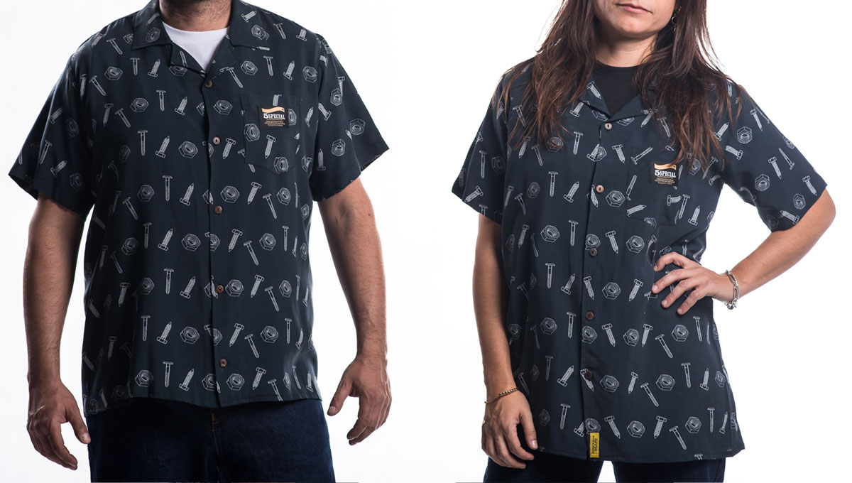 Hawaiian Shirt screw print